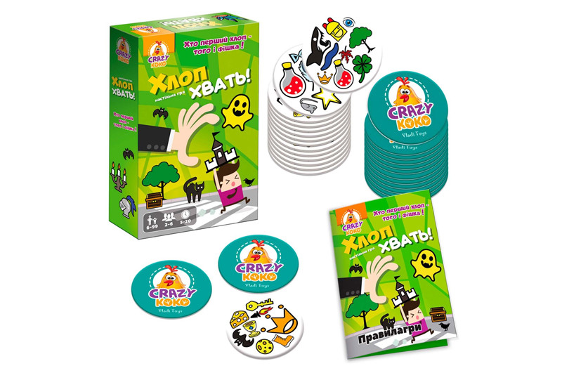 Гра настільна Vladi Toys розважальна. Хлоп! Хапай! VT8077-05 Vladi Toys
