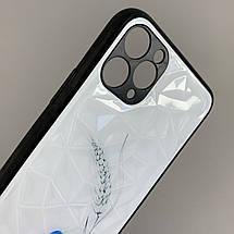 Чохол для Apple iPhone 11 Pro Max патріотичний чохол із колоском на телефон айфон 11 про макс білий f8e, фото 3