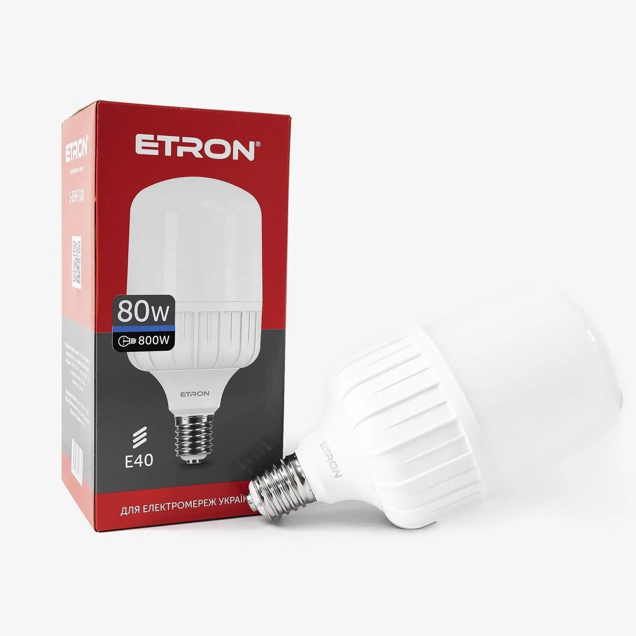 LED лампа ETRON T140 80W 6500K біле світло E40 220V, світлодіодна лампа 1-EHP-308, фото 1