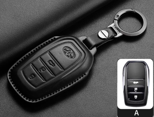 Чохол брелок ключниця автомобіль із логотипом Toyota з натуральної шкіри