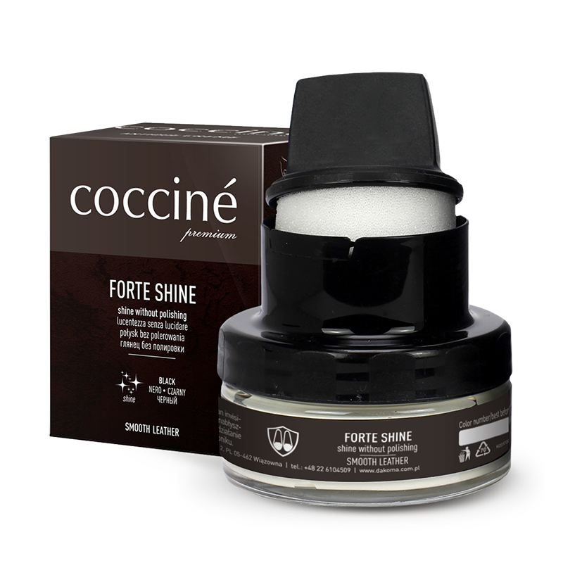 Крем Coccine Forte Shine для взуття з посиленим блиском Чорний 50 мл