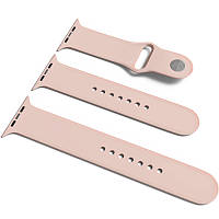 Силіконовий ремінець для Apple Watch Sport Band 38/40/41/42mm(ser.10) (S/M & M/L) 3pcs Рожевий / Pink Sand