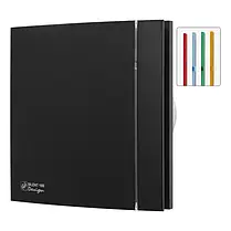 Витяжний вентилятор Soler&Palau SILENT-100 CRZ MATT BLACK DESIGN-4C чорний матовий, фото 3