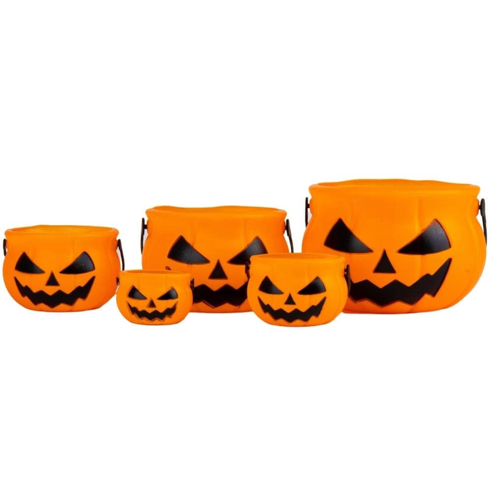 Декор на Halloween у формі казана Вогняний гарбуз 5 видів 19149-027