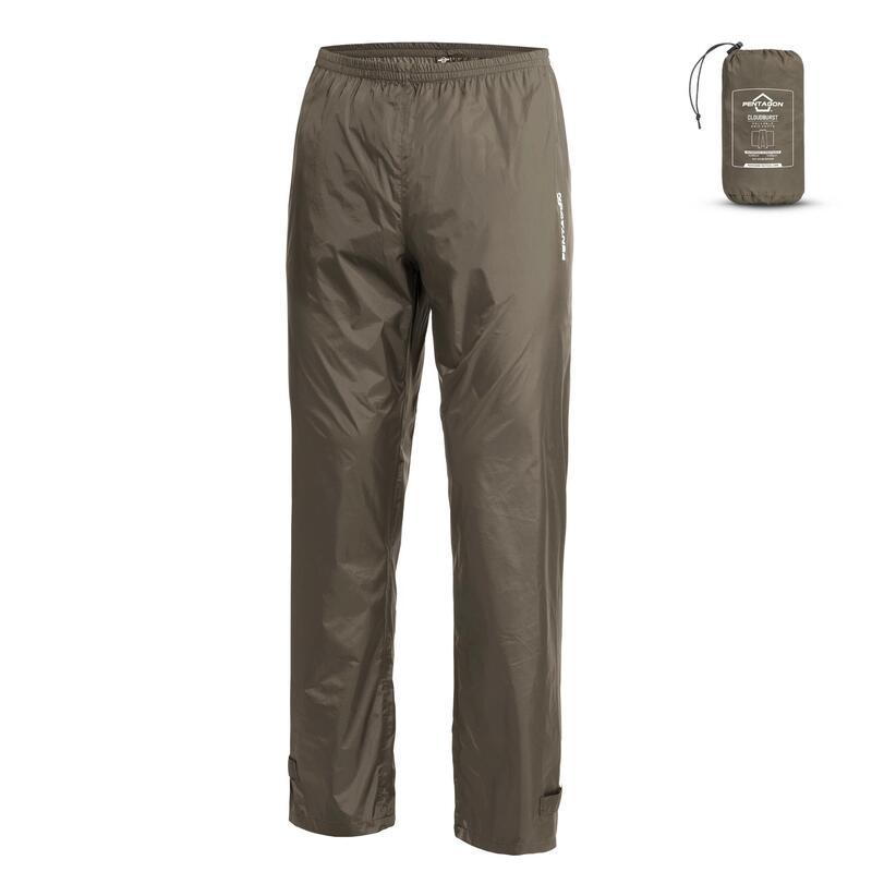 Дощові штани Pentagon CLOUDBURST PACKABLE UNISEX RAIN PANTS K07021 Large, RAL7013 (Олива)