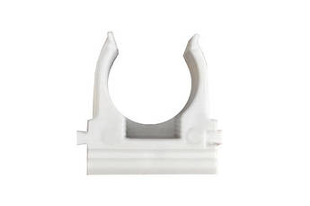 Кліпса для гофри під монтажний пістолет 16мм біла (пач. 100шт.) APRO