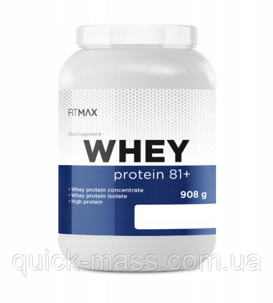 Протеїн FitMax Whey Protein 81+ 908g (різні смаки)