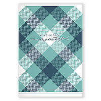 Зошит А4 48 арк скоба клітинка 416 Шотландка зелена