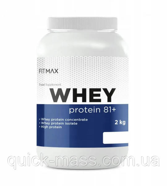 Протеїн FitMax Whey Protein 81+ 2000g (різні смаки)