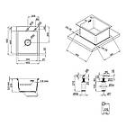Мийка для кухні Lidz 4050 см сіра та змішувач для кухні Aria 015 F31 з гнучким виливом, Lidz, фото 7