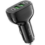 Автомобільна зарядка Hoco NZ11 Guide PD72W (2Type-C/2USB), Black, фото 2