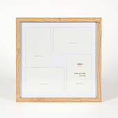 Мультирамка для фото (на 4 шт.) МВМ MY HOME "Літопис" Бежевий/дерево (PH-6 BEIGE/WOOD)