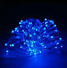 Xmas гірлянд 30 Led 3M на мідному дроті (Крапля роси) синя від батарейок + USB, фото 3