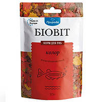 Корм для риб Біовіт Колор пластинчастий для яскравофарбованих акваріумних риб 10 г Природа