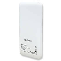 Портативний зарядний пристрій (повербанк) PLATINET 10000 mAh WHITE PMPB10W705W, фото 4