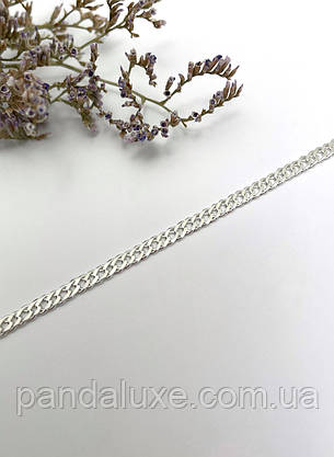 Срібний ланцюжок на шию Ромб, ширина ланцюжка 3 мм, фото 4