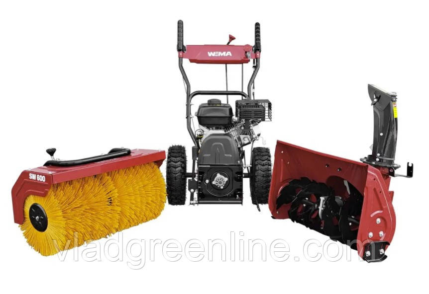 Снігоочисник + підмітальна машина 2 в 1 Weima WMP22S600