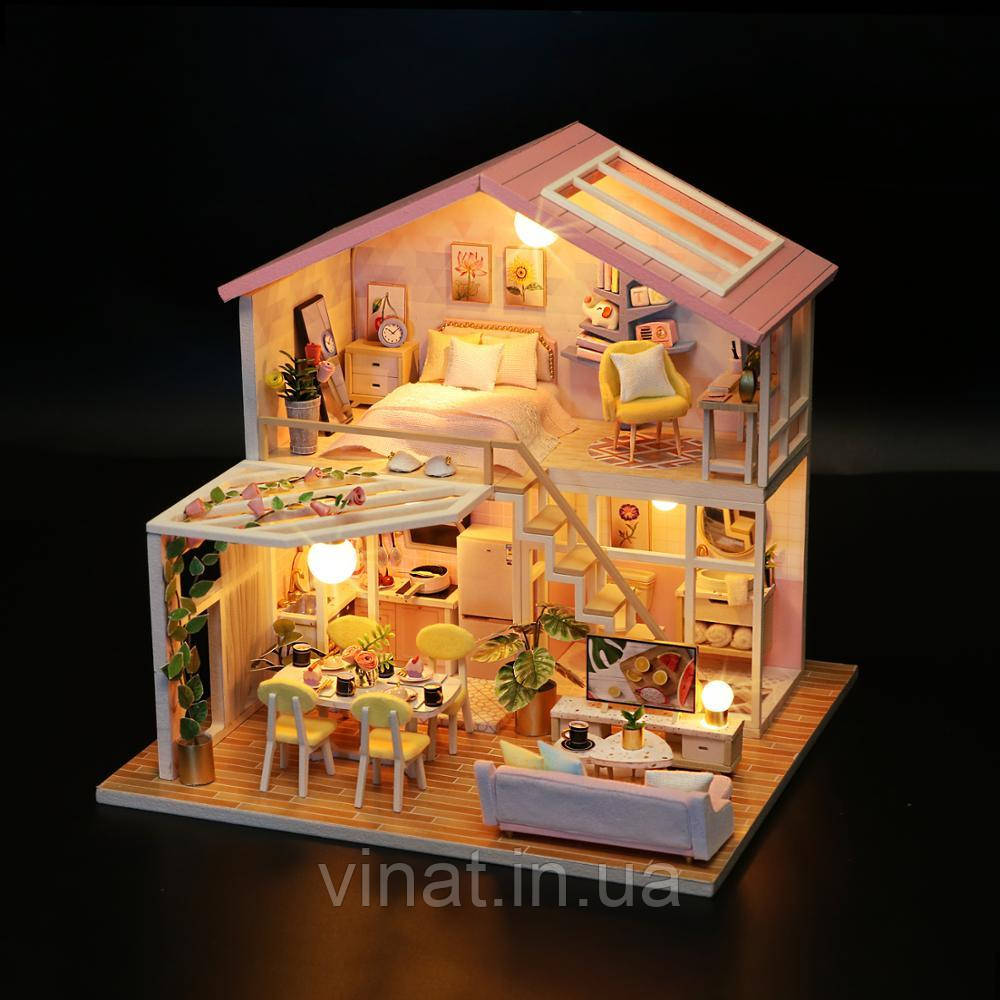 Румбокс Солодкий Час Cutebee Sweet Time DIY Dollhouse Kit Інтер'єрний конструктор M2001