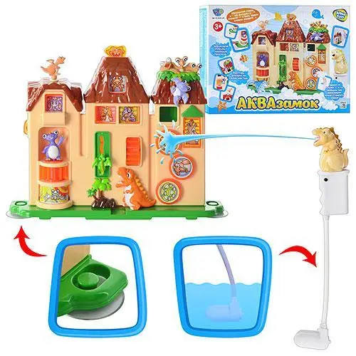 Водоспад для купання Aqua Toys ЗАМОК. Дитяча іграшка для води, M 2234 U/R
