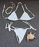 Купальник міні мікро еротичний One size білий (K-MKR-white), фото 2