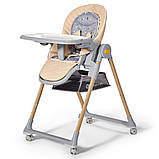 Стілець для годування 2в1 KiderKraft LASTREE Wood Beige, фото 3