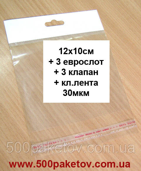 Пакет з європідвісом 12х10см