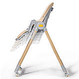 Стілець для годування 2в1 KiderKraft LASTREE Wood Beige, фото 7