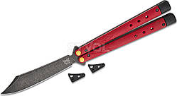 Нож Benchmade "Necron", balisong, ruby red G10