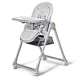Стілець для годування 2в1 KiderKraft LASTREE Grey, фото 3