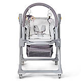 Стілець для годування 2в1 KiderKraft LASTREE Grey, фото 10