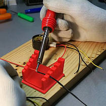 Тримач дротів для паяння з магнітами, 1 шт. Кріплення до 5 дротів, фото 4