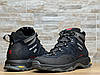Спортивні шкіряні черевики, кросівки термо Salomon Contagrip Gore-Tex Denim, фото 7