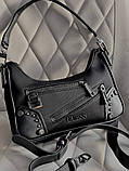 Жіноча сумка на плече Guess (812820) сіра, фото 6