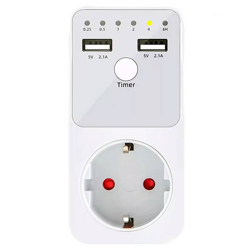 Реле напряжения USB-розетка Умная с таймером обратного отсчета на 2 ...