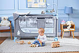 Ліжечко-манеж KiderKraft JOY Blue, фото 9