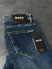 Чоловічі брендові джинси Hugo Boss сині класичні люкс якість Туреччина, фото 4