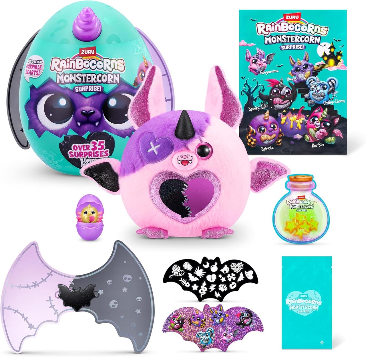 М'яка іграшка сюрприз Rainbocorns Monstercorn Surprise Vampire Cat 27см Рейнбокорн Кіт Вампір Оригінал