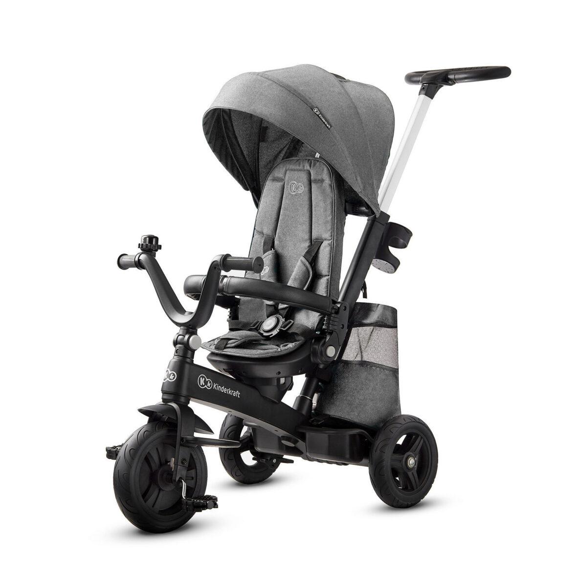 Велосипед триколісний KiderKraft EASYTWIST Platinum Grey, фото 1