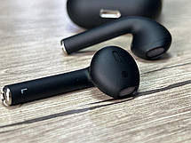 Bluetooth навушники AirPods 2 Black Люкс Матові для iPhone без коробки, фото 6