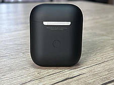 Bluetooth навушники AirPods 2 Black Люкс Матові для iPhone без коробки, фото 4