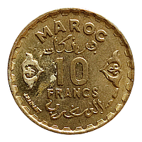 Марокко 10 франків, 1371 (1952)