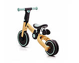 Триколісний велосипед біговіл 3в1 KiderKraft 4TRIKE Flower Blue, фото 5