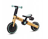 Триколісний велосипед біговіл 3в1 KiderKraft 4TRIKE Flower Blue, фото 7