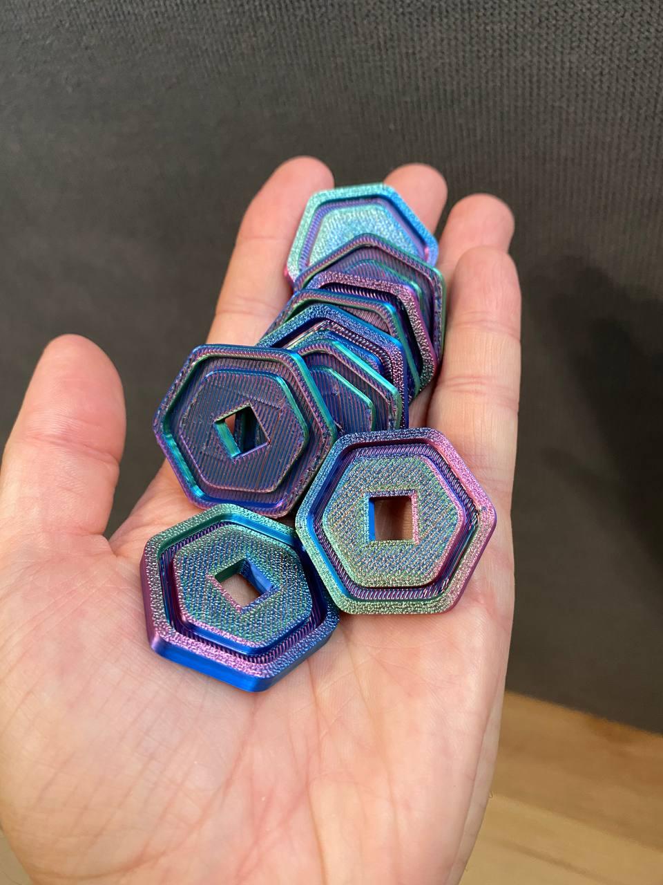 Гральні монети ROBUX (roblox, робукси) надруковані на 3Д принтері, фото 1