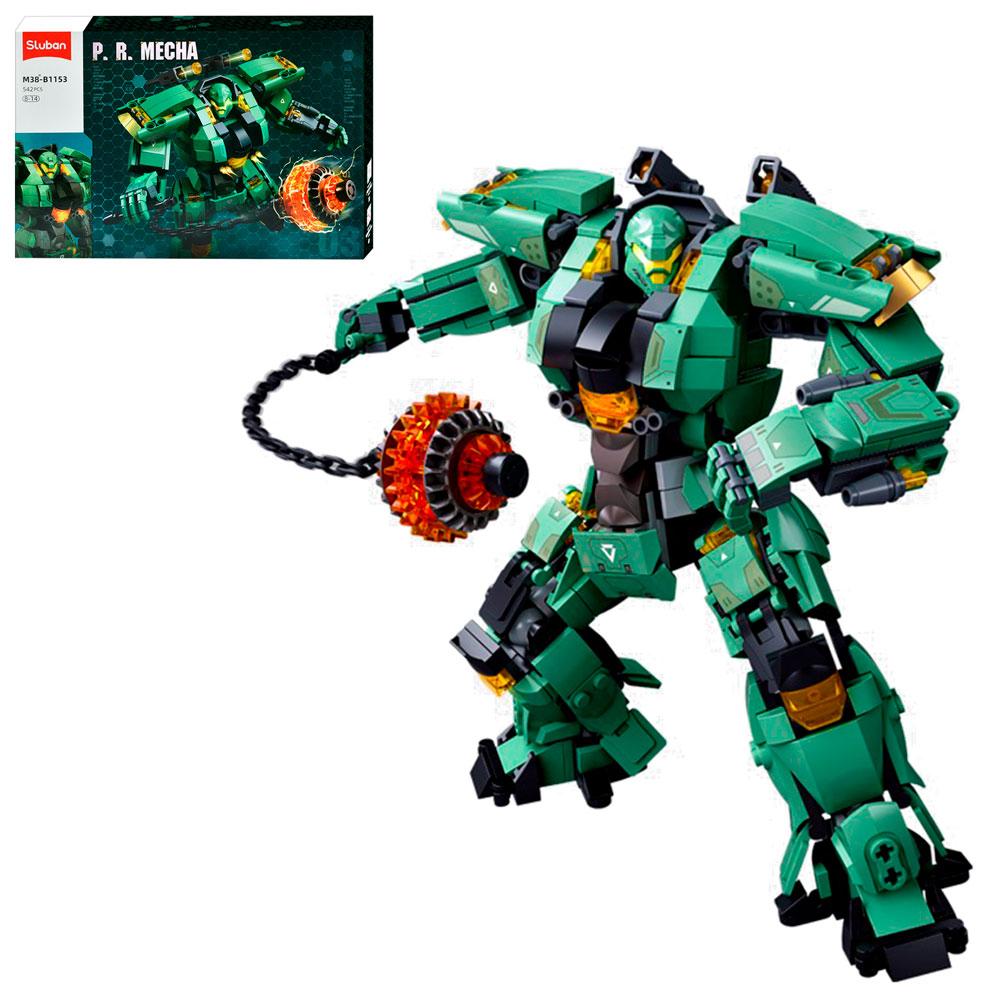 Конструктор SLUBAN M38-B1153 "P.R. Mecha": Робот, 542 дет., фото 1