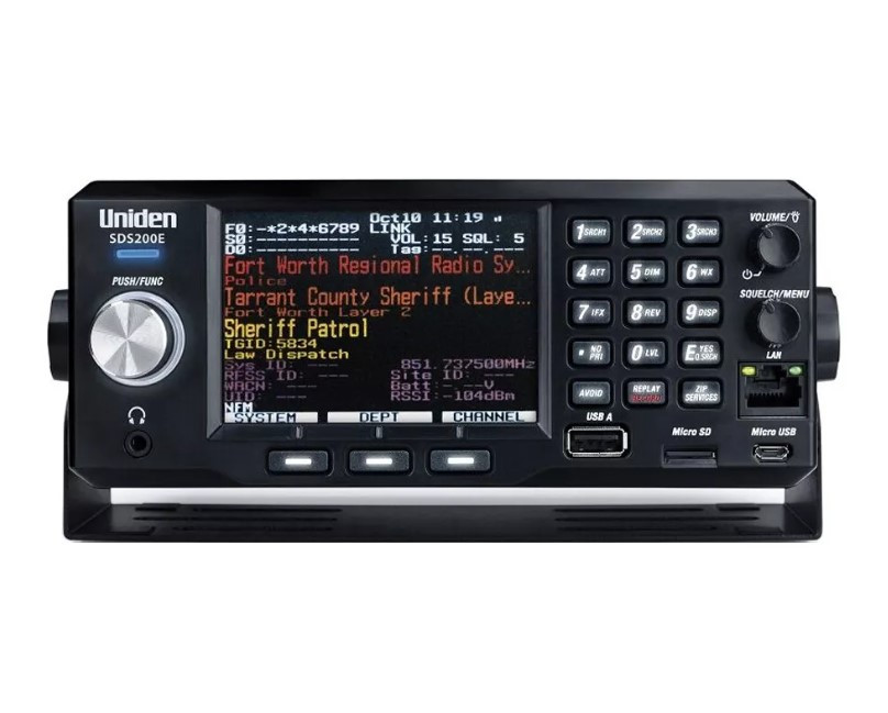 Сканувальний приймач радіосканер Uniden SDS200E 25-1300 МГц з розблокованим DMR, фото 1