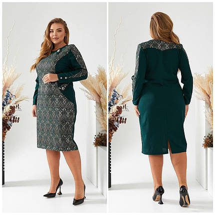 Стильна жіноча сукня, тканина "Креп-Дайвінг" 50, 52, 54, 56, 58, 60 розмір 50, фото 1