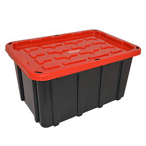 Контейнер для зберігання речей і іграшок Doloni об'ємом 109 літрів. 74,2 х 51,2 х 37,5 см. Чорний