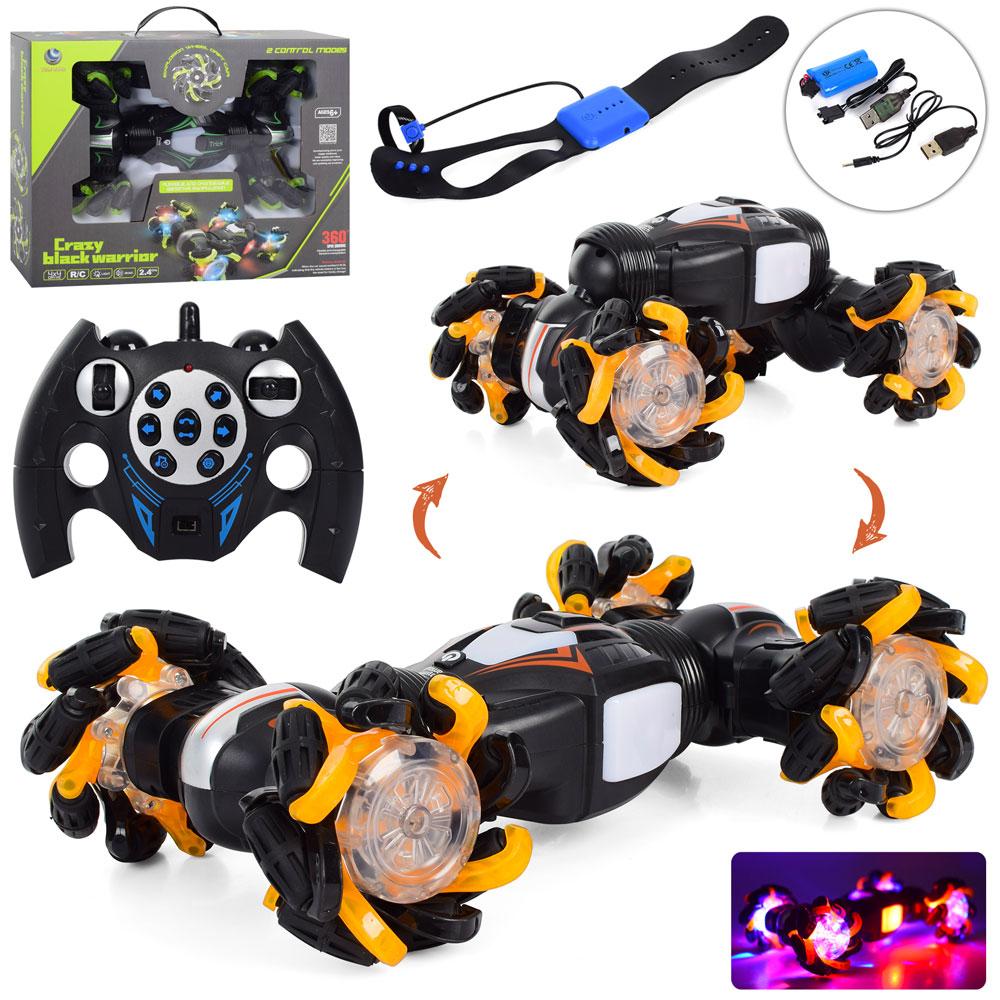 Машинка YL-73 радіокер.2,4G,акум.,трансформ.колеса,упр.жестами,2колір,світло,муз.,кор.,39-30,5-10с, фото 1