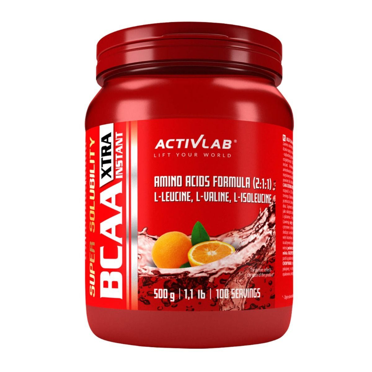 Амінокислоти BCAA XTRA ActivLab - 500 g Orange